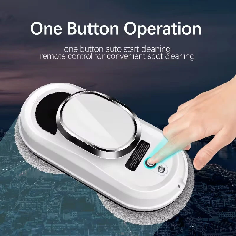 (image for) Electric Window Cleaner Robot With Remote Control Smart Glass Cleaning Robotic with 5600Pa Strong Suction Window Cleaning Robot for Windows Tiles Class Door